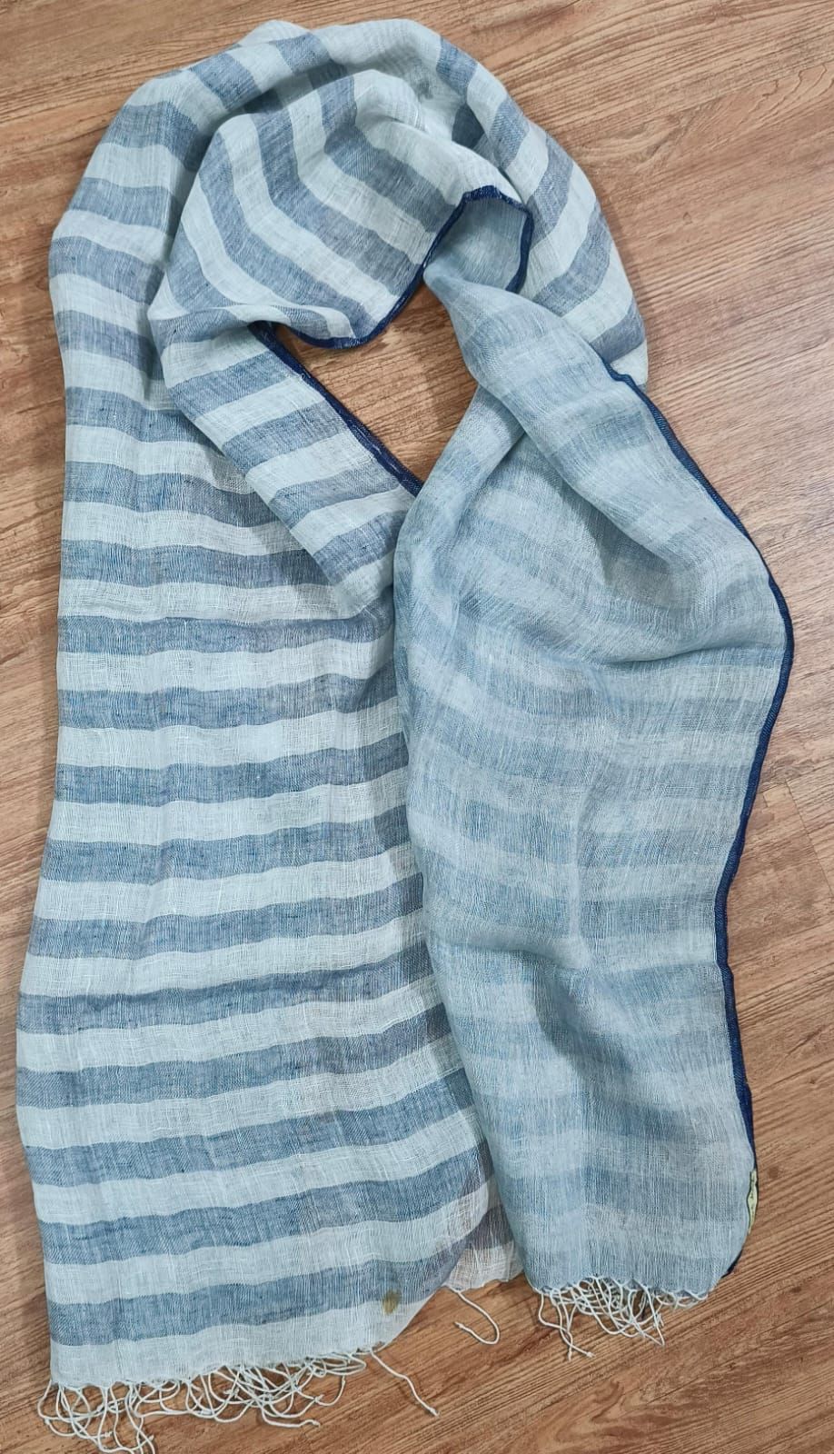 Linen/Linen double cloth scarf